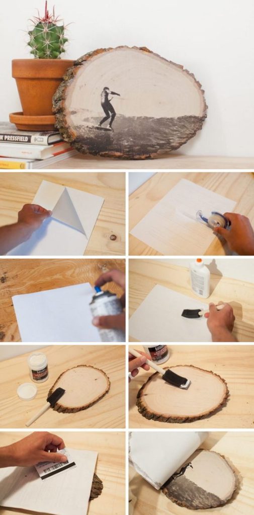 DIY ιδέες για να μεταφέρετε φωτογραφίες σε ξύλο6