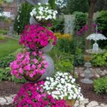 DIY πύργος λουλουδιών για τον κήπο18