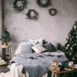 Σκανδιναβικά σχέδια κρεβατοκάμαρας για τα Χριστούγεννα10